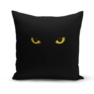 Black Cat Pillow Cover