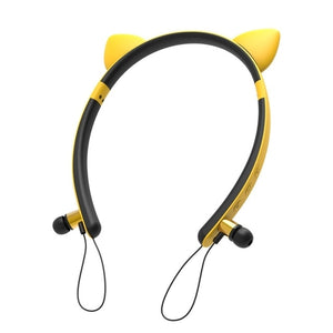 Cat ears LED Magnetic attraction HIFI Stereo