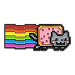Load image into Gallery viewer, Nyan Cat Pin – Rainbow Cat Meme Enamel Pin
