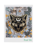 Charger l&#39;image dans la galerie, Luna the Black Cat - Enamel Cat Pin by Real Sic

