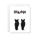 Load image into Gallery viewer, Black Cat Meow Card
